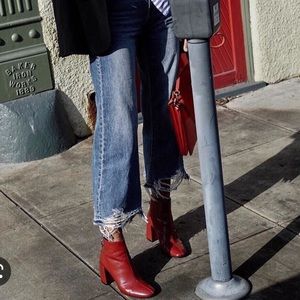 DL1961 Hepburn High Rise Wide Leg Jeans Slate